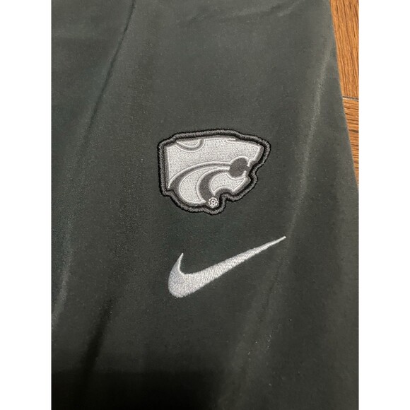 Nike KSU Kansas State Wildcats Team Issued Black Training Pants Mens M NWOT - Picture 2 of 5